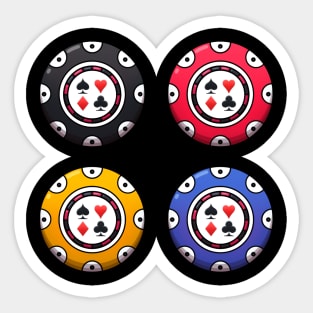 Poker Chips Sticker